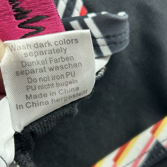 Hanna Nikole Swim Top Tankini 18 W Geometric Stripe Beach Plus Size Colorful - Picture 10 of 11